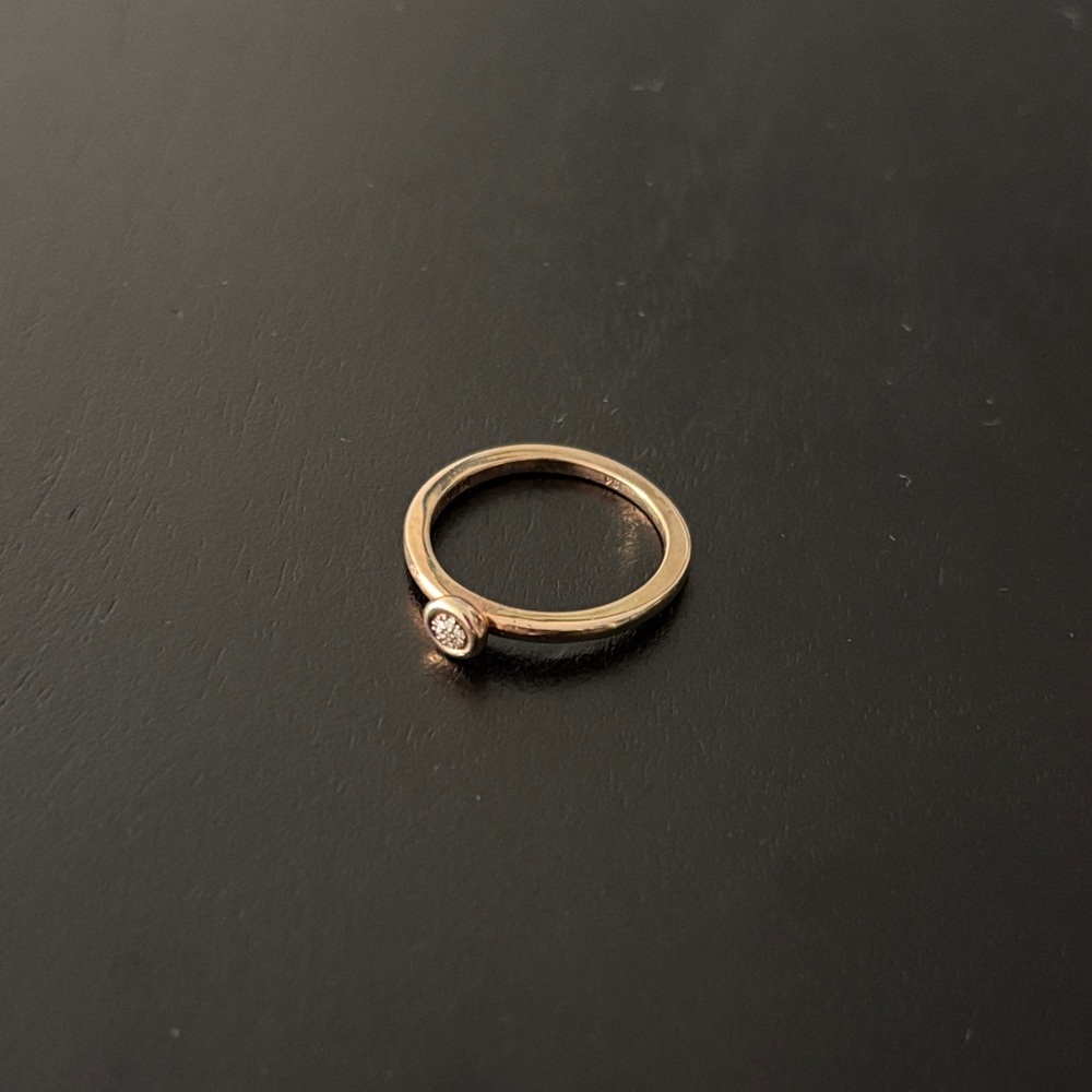 Thomas Sabo Rose Gold Ring with Diamond Detail